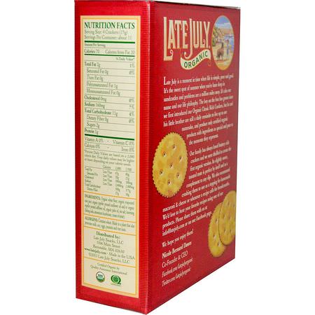 Late July, Organic Classic Rich Crackers, 6 oz (170 g):المفرقعات, ال,جبات الخفيفة