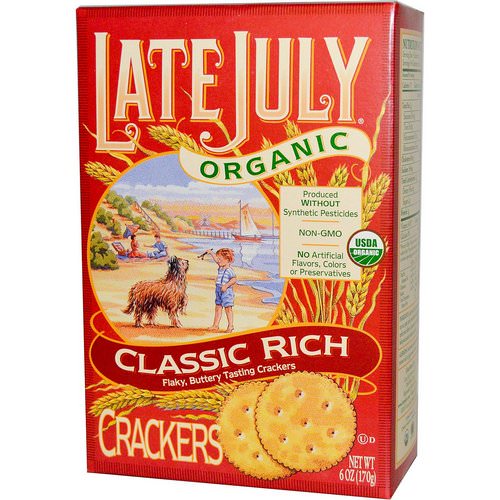 Late July, Organic Classic Rich Crackers, 6 oz (170 g) فوائد