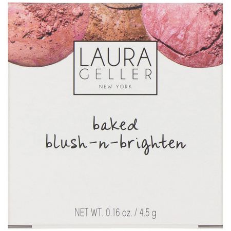 Laura Geller, Baked Blush-N-Brighten, Tropic Hues, 0.16 oz (4.5 g):Blush, وجه