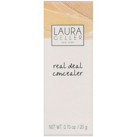 Laura Geller, Real Deal Concealer, Light, 0.7 oz (20 g):خافي العي,ب, ال,جه