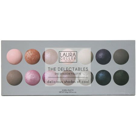 Laura Geller, The Delectables Eye Shadow Palette, Delicious Shades of Cool, 14 Well Palette:هدايا للمكياج, ظلال العي,ن