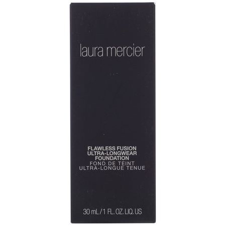 Laura Mercier, Flawless Fusion, Ultra-Longwear Foundation, 2W1 Macadamia, 1 fl oz (30 ml):Foundation, وجه