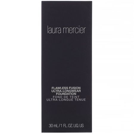 Laura Mercier, Flawless Fusion, Ultra-Longwear Foundation, 4W1 Maple, 1 fl oz (30 ml):Foundation, وجه