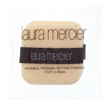 Laura Mercier, Invisible Pressed Setting Powder Puff Refill, 2 Pack:الإسفنج للمكياج, فرش المكياج