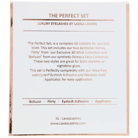 Lavaa Lashes, The Perfect Set, 1 Set:الرم,ش, العي,ن
