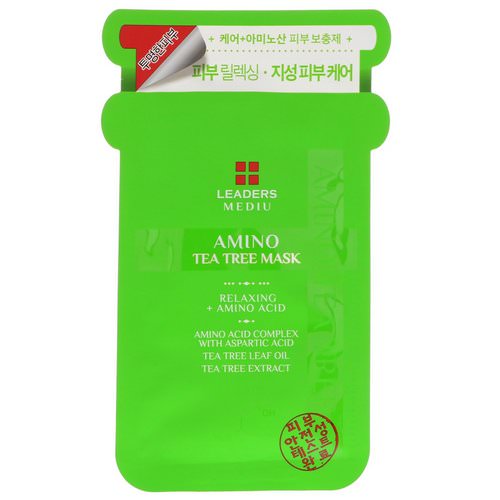 Leaders, Mediu, Amino Tea Tree Mask, 1 Mask, 25 ml فوائد