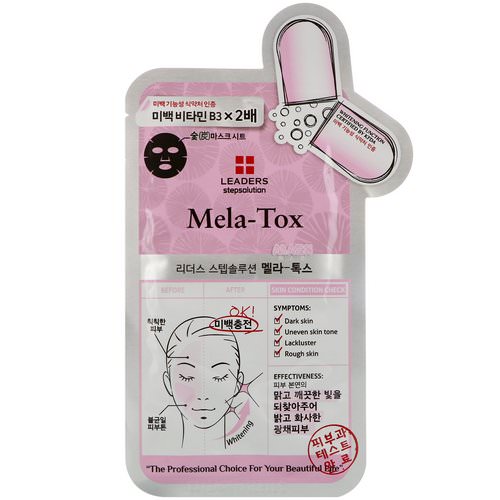 Leaders, Stepsolution, Mela-Tox Charcoal Mask, 1 Mask, 25 ml فوائد