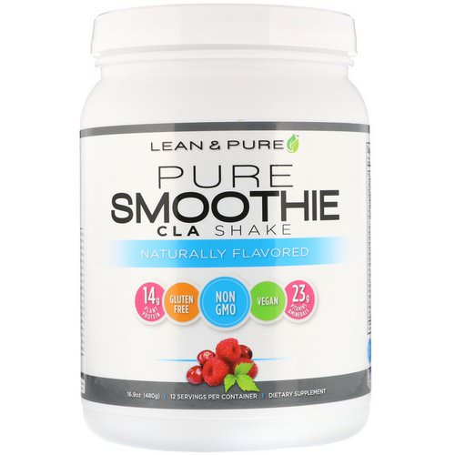 Lean & Pure, Pure Smoothie CLA Shake, Naturally Flavored, 16.9 oz (480 g) فوائد