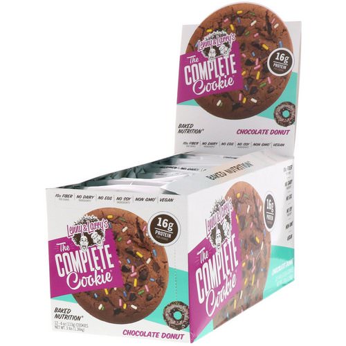 Lenny & Larry's, The Complete Cookie, Chocolate Donut, 12 Cookies, 4 oz (113 g) Each فوائد