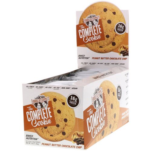 Lenny & Larry's, The Complete Cookie, Peanut Butter Chocolate Chip, 12 Cookies, 4 oz (113 g) Each فوائد