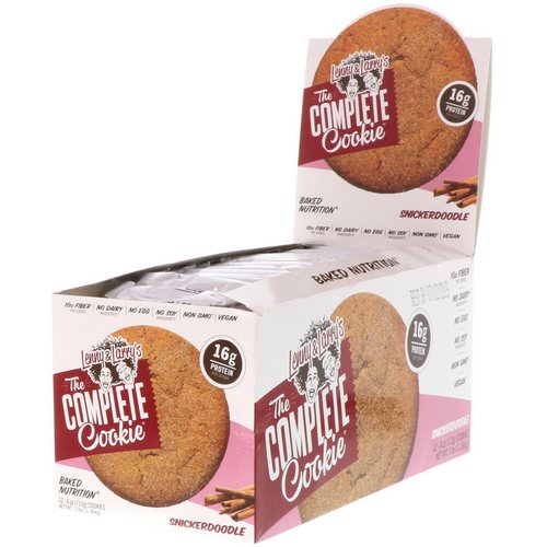 Lenny & Larry's, The Complete Cookie, Snickerdoodle, 12 Cookies, 4 oz (113 g) Each فوائد