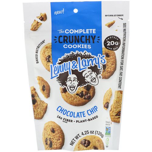 Lenny & Larry's, The Complete Crunchy Cookies, Chocolate Chip, 4.25 oz (120 g) فوائد