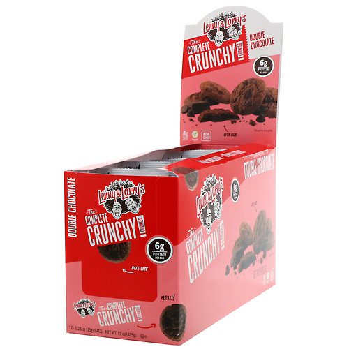 Lenny & Larry's, The Complete Crunchy Cookies, Double Chocolate, 12 Bags, 1.25 oz (35 g) Each فوائد