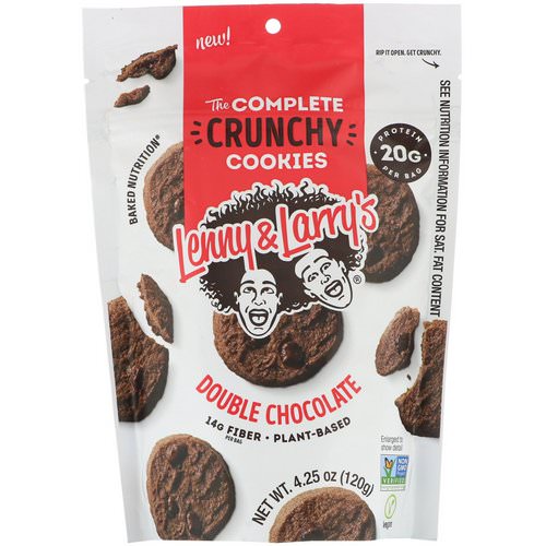 Lenny & Larry's, The Complete Crunchy Cookies, Double Chocolate, 4.25 oz (120 g) فوائد