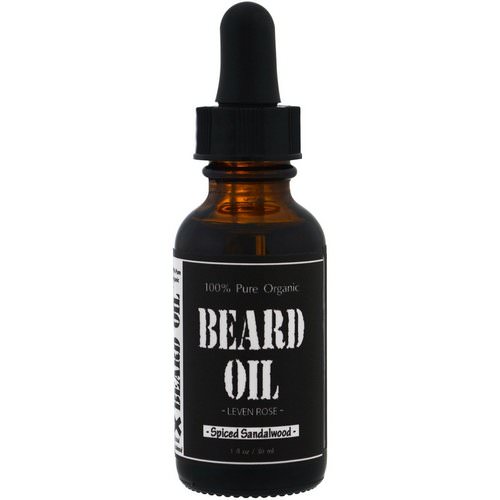 Leven Rose, 100% Pure Organic Beard Oil, Spiced Sandalwood, 1 fl oz (30 ml) فوائد