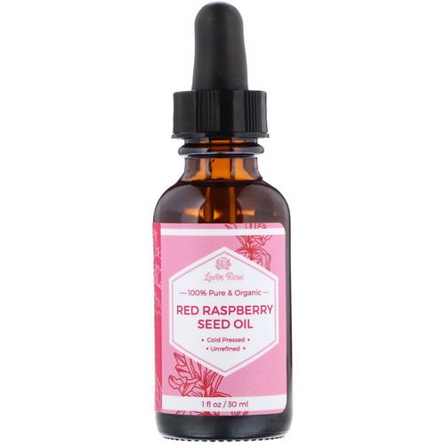 Leven Rose, 100% Pure & Organic, Red Raspberry Seed Oil, 1 fl oz (30 ml) فوائد