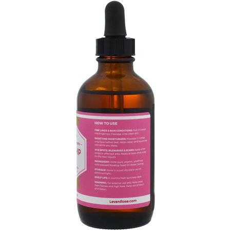 Leven Rose, 100% Pure & Organic Rosehip Oil, 4 fl oz (118 ml):عيب, حب الشباب