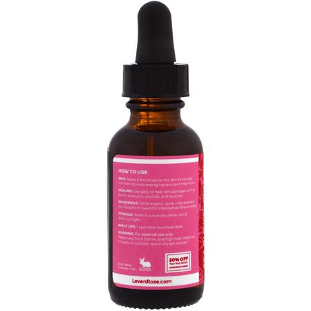 Leven Rose, 100% Pure & Organic Sea Buckthorn Seed Oil, 1 fl oz (30 ml):Sunburn, بعد العناية بالشمس
