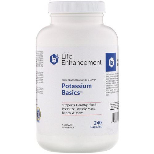 Life Enhancement, Potassium Basics, 240 Capsules فوائد