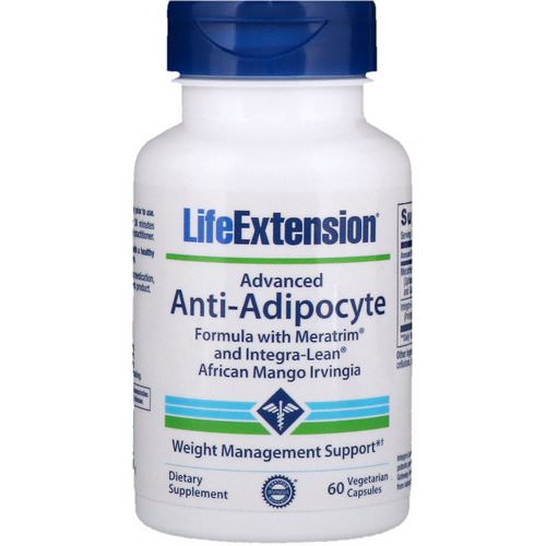 Life Extension, Advanced Anti-Adipocyte Formula with Meratrim and Integra-Lean African Mango Irvingia, 60 Vegetarian Capsules فوائد
