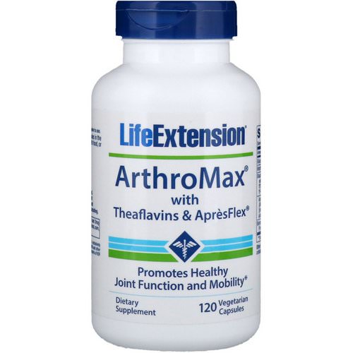 Life Extension, ArthroMax with Theaflavins and ApresFlex, 120 Vegetarian Capsules فوائد