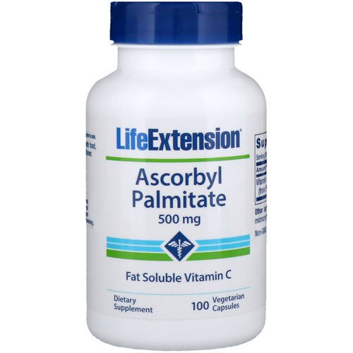 Life Extension, Ascorbyl Palmitate, 500 mg, 100 Vegetarian Capsules فوائد
