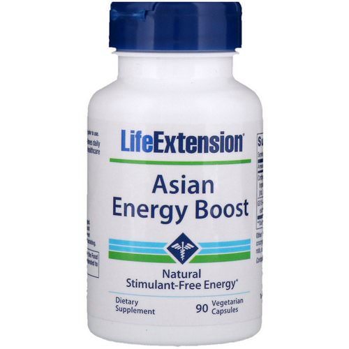 Life Extension, Asian Energy Boost, 90 Vegetarian Capsules فوائد