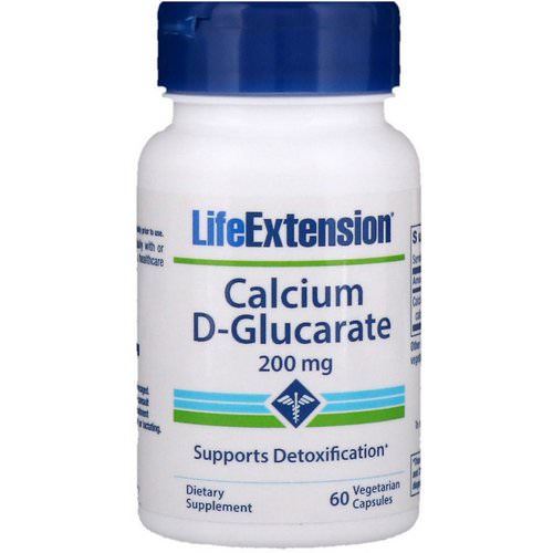 Life Extension, Calcium D-Glucarate, 200 mg, 60 Vegetable Capsules فوائد