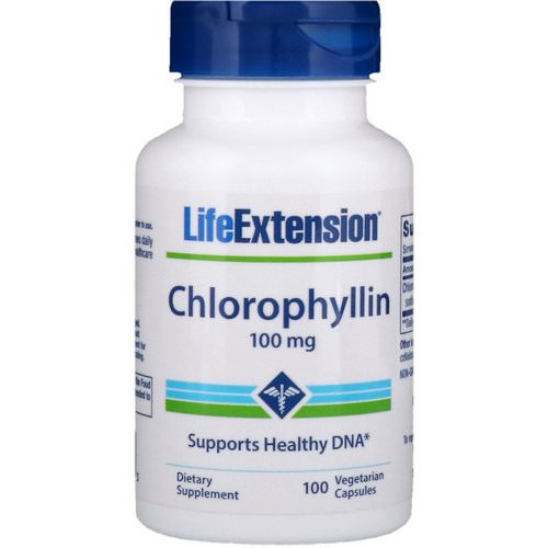 Life Extension, Chlorophyllin, 100 mg, 100 Vegetarian Capsules فوائد