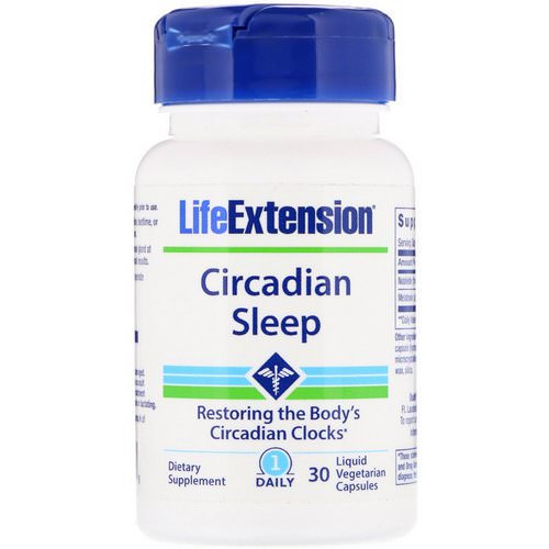 Life Extension, Circadian Sleep, 30 Liquid Vegetarian Capsules فوائد
