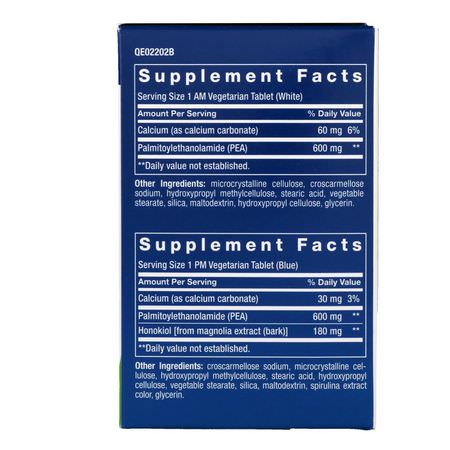 Life Extension, ComfortMax, Double-Action Nerve Support, For AM & PM, 30 Vegetarian Tablets Each:Palmitoylethanolamide PEA, Pain Relief