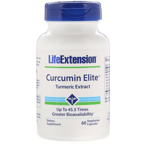 Life Extension, Curcumin Elite Turmeric Extract, 60 Vegetarian Capsules فوائد