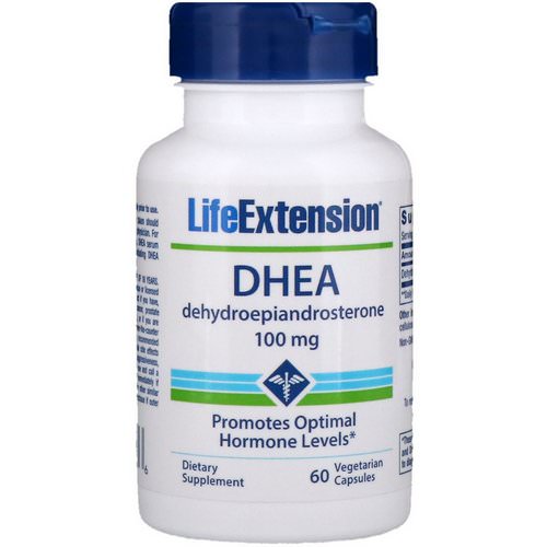 Life Extension, DHEA, 100 mg, 60 Vegetarian Capsules فوائد