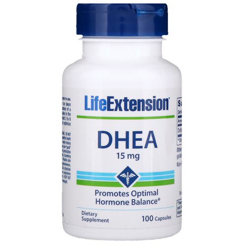 Life Extension, DHEA, 15 mg, 100 Capsules فوائد