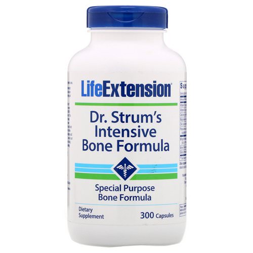 Life Extension, Dr. Strum's Intensive Bone Formula, 300 Capsules فوائد
