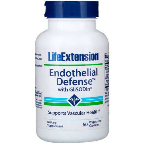 Life Extension, Endothelial Defense with GliSODin, 60 Vegetarian Capsules فوائد