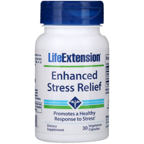 Life Extension, Enhanced Stress Relief, 30 Vegetarian Capsules فوائد
