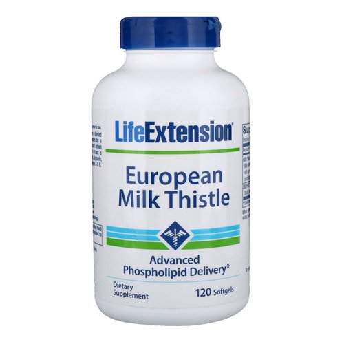 Life Extension, European Milk Thistle, 120 Softgels فوائد