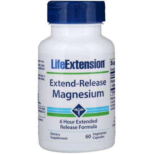 Life Extension, Extend-Release Magnesium, 60 Vegetarian Capsules فوائد