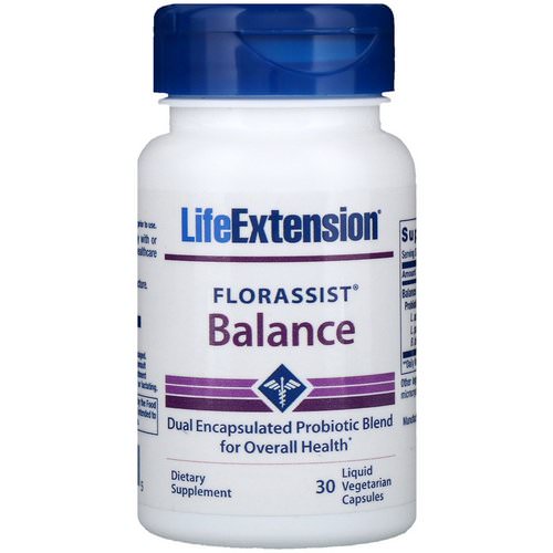Life Extension, Florassist Balance, 30 Liquid Vegetarian Capsules فوائد
