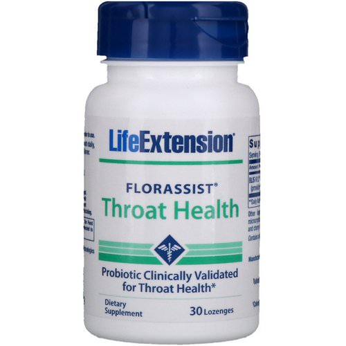Life Extension, Florassist Throat Health, 30 Lozenges فوائد