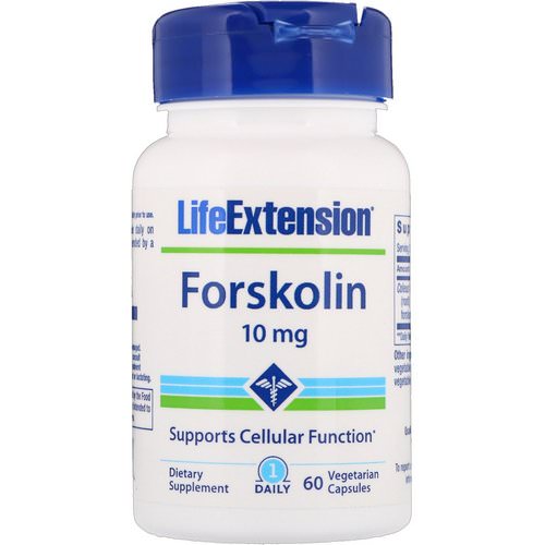 Life Extension, Forskolin, 10 mg, 60 Vegetarian Capsules فوائد