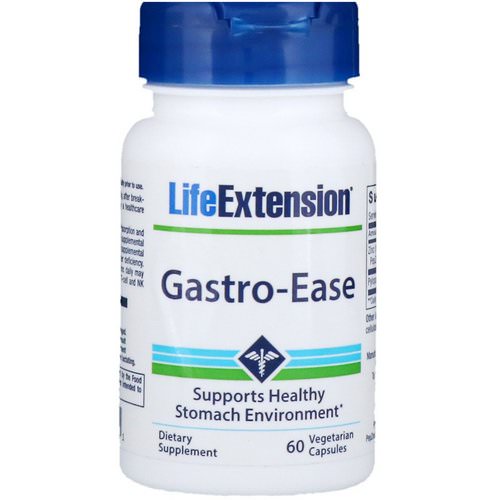 Life Extension, Gastro-Ease, 60 Vegetarian Capsules فوائد