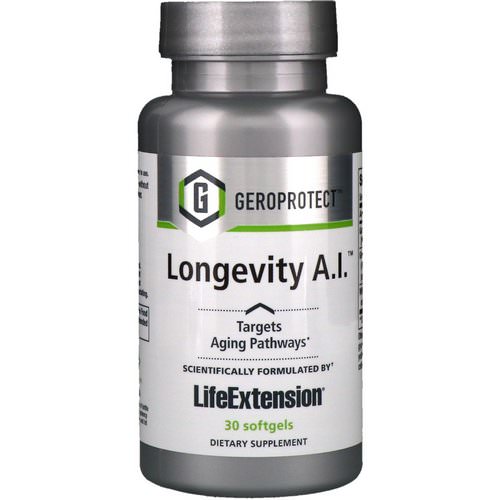 Life Extension, Geroprotect, Longevity A.I, 30 Softgels فوائد
