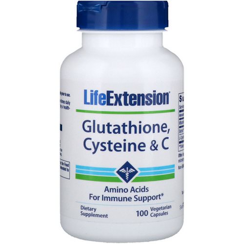 Life Extension, Glutathione, Cysteine & C, 100 Vegetarian Capsules فوائد