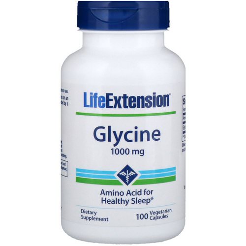 Life Extension, Glycine, 1,000 mg, 100 Vegetarian Capsules فوائد