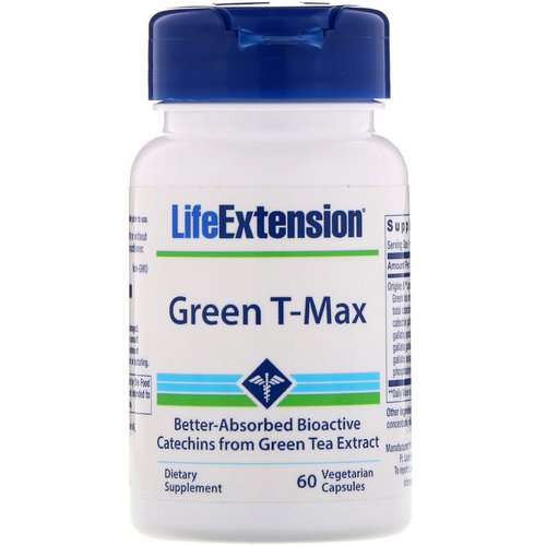 Life Extension, Green T-Max, 60 Vegetarian Capsules فوائد