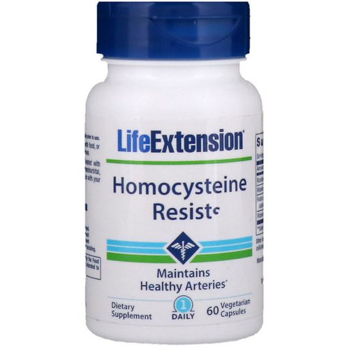 Life Extension, Homocysteine Resist, 60 Vegetarian Capsules فوائد