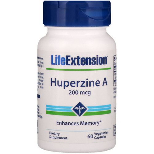 Life Extension, Huperzine A, 200 mcg, 60 Vegetarian Capsules فوائد