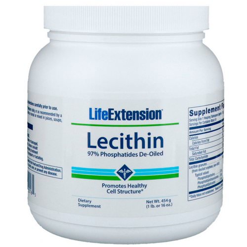 Life Extension, Lecithin, 16 oz (454 g) فوائد